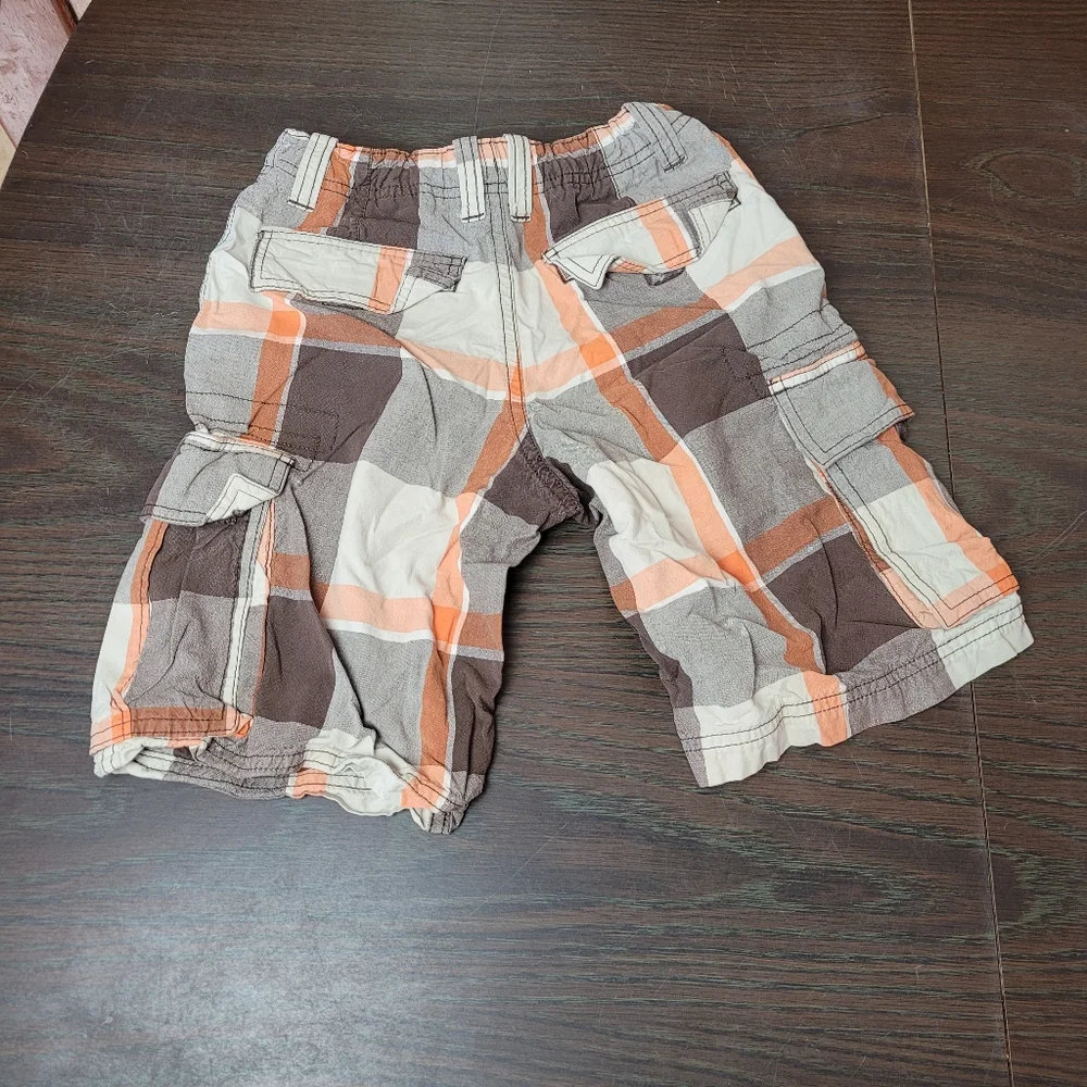 Route 66 Plaid Cargo Shorts
